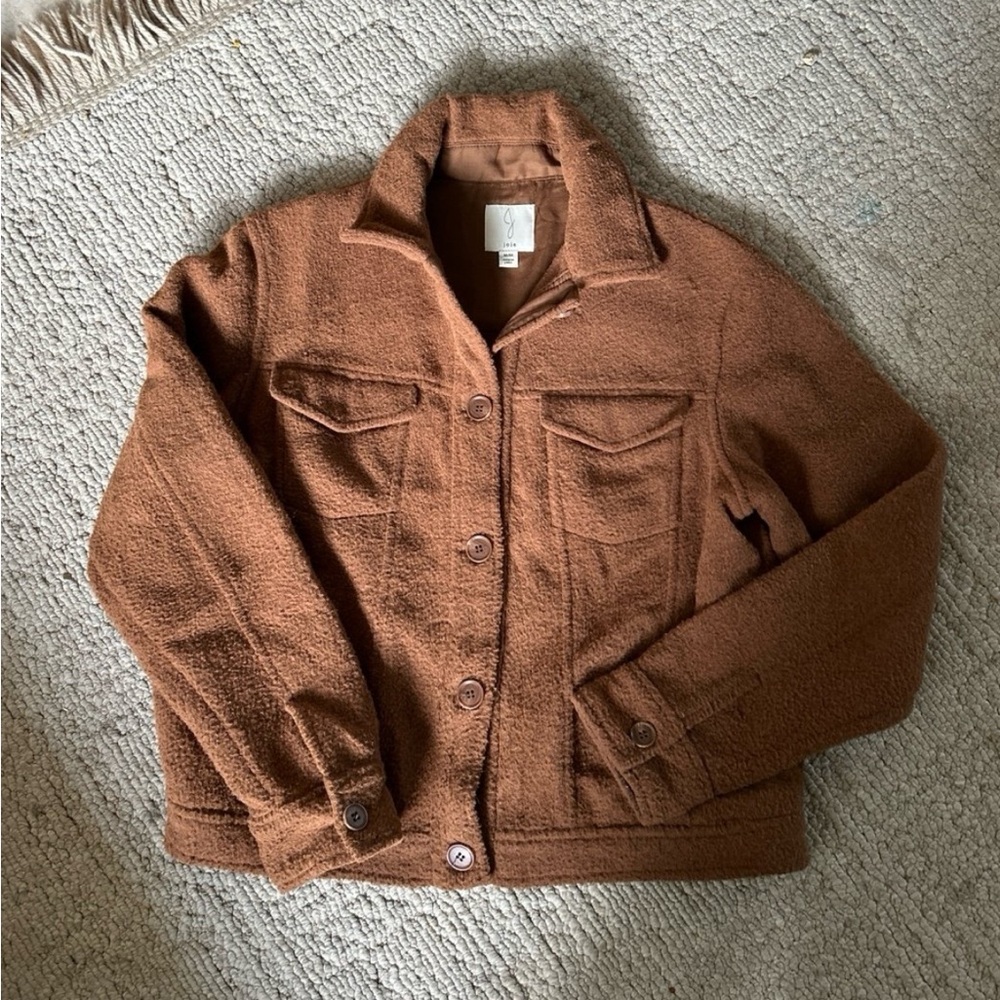 Brown Fleece shacket